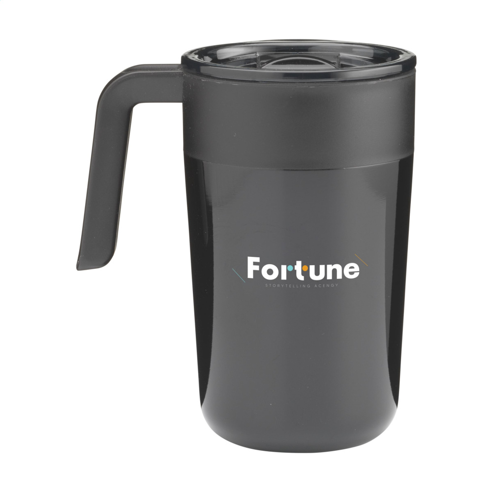 Logotrade werbemittel das Foto: Fika RCS Recycled Steel Cup 400 ml Thermobecher