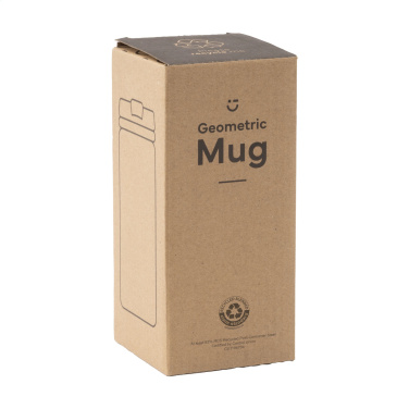 Logotrade Firmengeschenke das Foto: Geometric Mug RCS Recycleter Stahl 280 ml Thermobecher