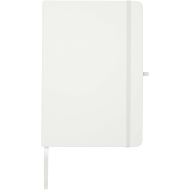 Logotrade Firmengeschenke das Foto: Teak A5 Hardcover Notizbuch, liniert, aus recyceltem Material