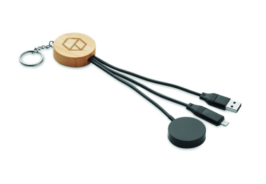 Logotrade werbemittel das Foto: Schlüsselring 4in1 Kabel 60W