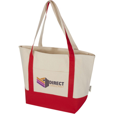 Logotrade Firmengeschenke das Foto: Sam 320 g/m² Tragetasche aus GRS recycelter Baumwolle