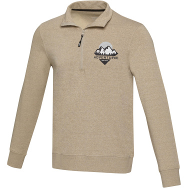 Logotrade Werbeartikel das Foto: Tin Aware™ Pullover mit Half-Zip Reißverschluss aus recyceltem Material Unisex 