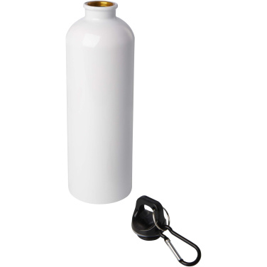 Logotrade werbemittel das Foto: Oregon 750 ml RCS-zertifizierte, einwandige Trinkflasche aus Edelstahl mit Karabinerhaken