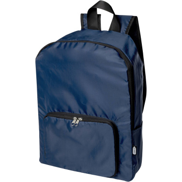 Logotrade Firmengeschenke das Foto: EcoFold faltbarer RPET Rucksack 15 L