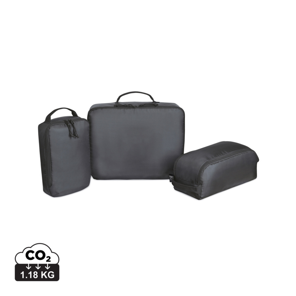 Logotrade Firmengeschenke das Foto: Renew AWARE™ rPET 3-teiliges Packing-Cube-Set