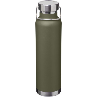 Logotrade Logogeschenke das Foto: Thor 650 ml RCS-zertifizierte Kupfer-Vakuum Isolierflasche aus recyceltem Edelstahl