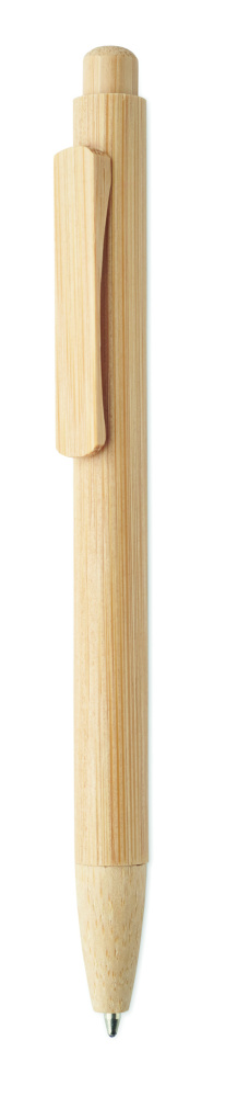 Logotrade Firmengeschenke das Foto: Druckkugelschreiber Bambus