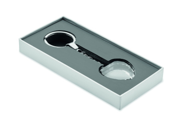 Logotrade Firmengeschenke das Foto: Schlüsselanhänger Glas Herz
