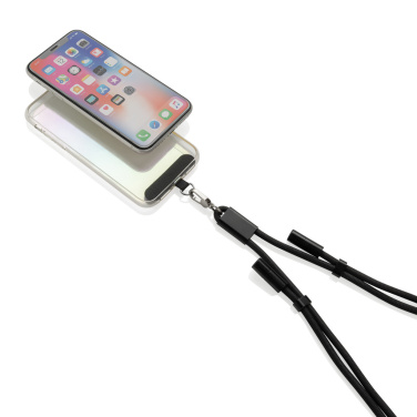 Logotrade Logogeschenke das Foto: LoopAmp verstellbares 60W Telefonkabel aus RCS rPET