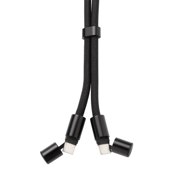 Logotrade Geschäftsgeschenke das Foto: LoopAmp verstellbares 60W Telefonkabel aus RCS rPET
