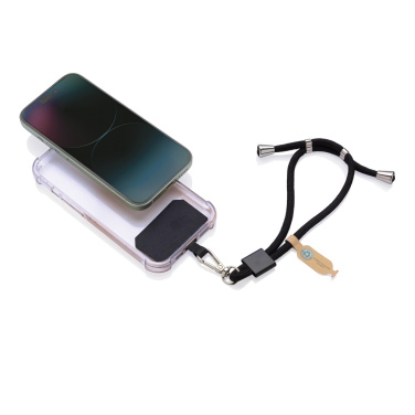 Logotrade Werbeartikel das Foto: CarryLoop verstellbares Handy-Armband aus RCS rec. PET