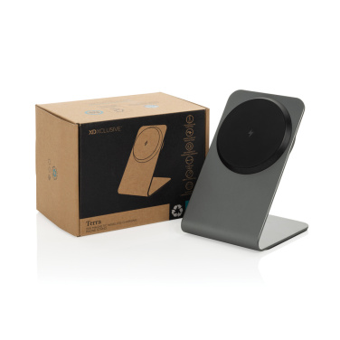 Logotrade Werbegeschenke das Foto: Terra Aluminium 15W magnetischer Wireless-Charger