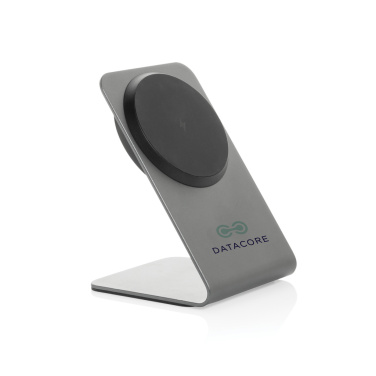 Logotrade Werbegeschenke das Foto: Terra Aluminium 15W magnetischer Wireless-Charger