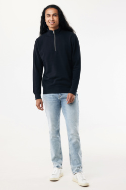 Logotrade werbemittel das Foto: IQONIQ Elgon Quarter-Zip-Sweater aus rec. Baumwolle