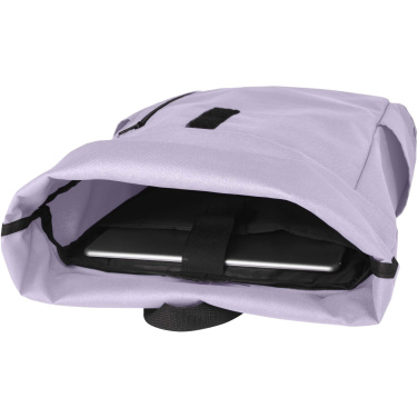 Logotrade Werbeartikel das Foto: Byron 15,6" GRS RPET Roll-Top Rucksack 18 L