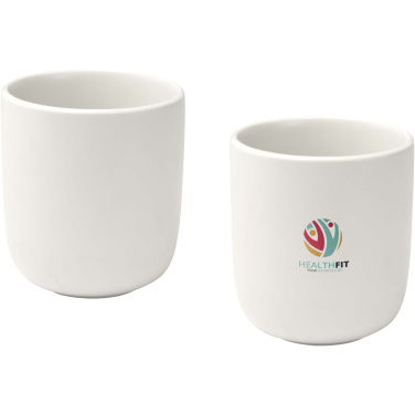 Logotrade Geschäftsgeschenke das Foto: Male 200 ml Keramiktassen – 2er-Set