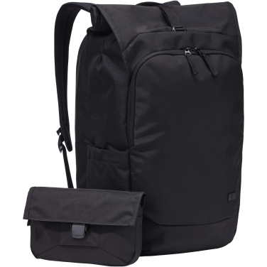 Logotrade Geschäftsgeschenke das Foto: Case Logic Variate 17" erweiterbarer Rolltop Laptop Rucksack aus recyceltem Material