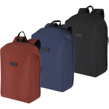 Logotrade Geschäftsgeschenke das Foto: Luma 15" GRS Laptop-Rucksack aus recyceltem Material mit Diebstahlschutz 10L