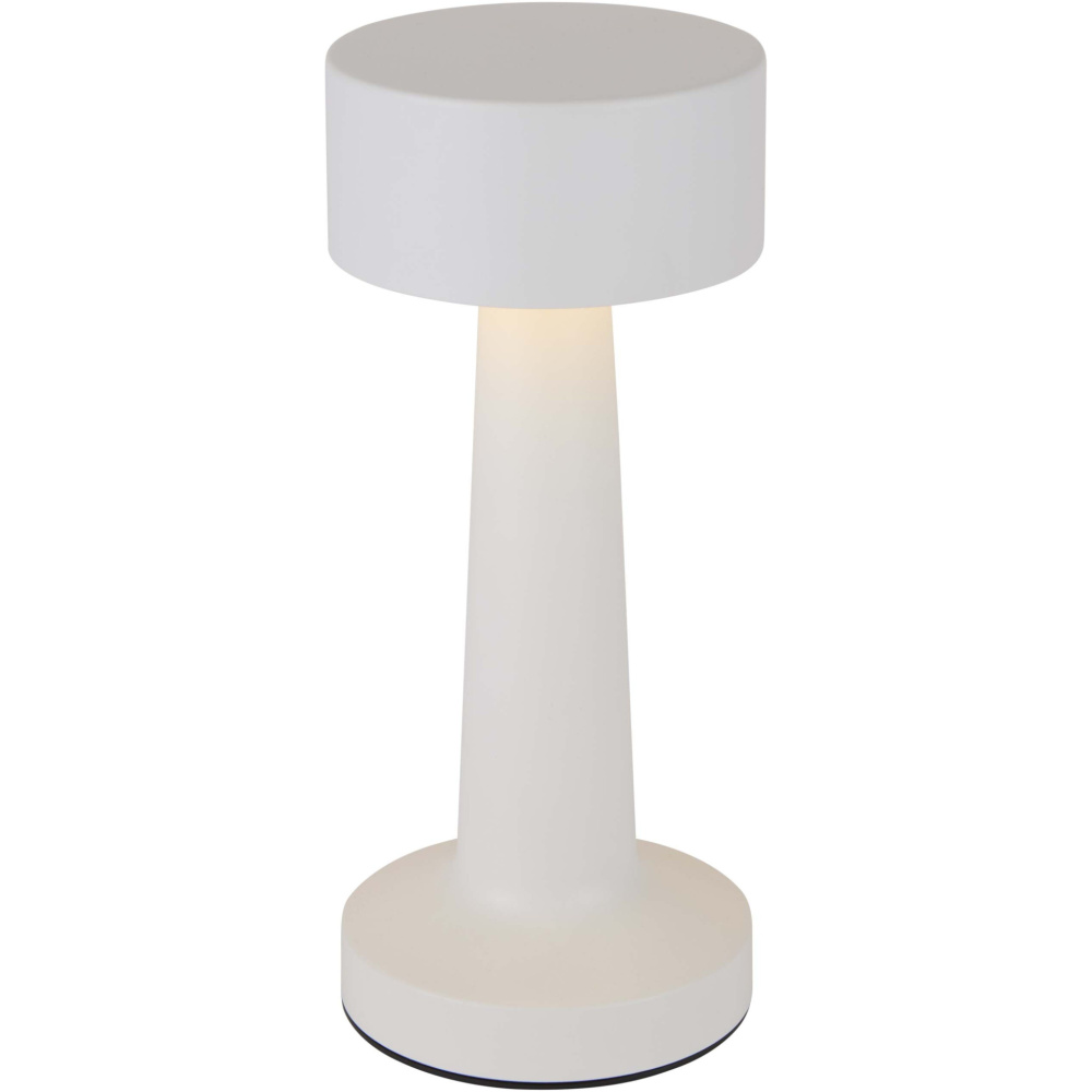 Logotrade Werbeartikel das Foto: Aludra Wiederaufladbare dimmbare Tischlampe mit 3 Lichtmodi