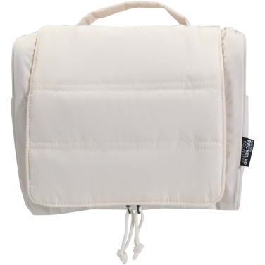 Logotrade Werbeartikel das Foto: Puffer GRS recycelte aufhängbare Kulturtasche 8L
