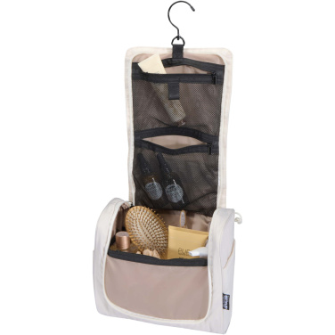 Logotrade Werbeartikel das Foto: Puffer GRS recycelte aufhängbare Kulturtasche 8L