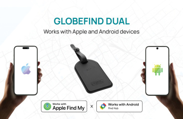 Logotrade Werbegeschenke das Foto: Globefind Dual RCS Gepäckanhänger mit weltweiter Ortung