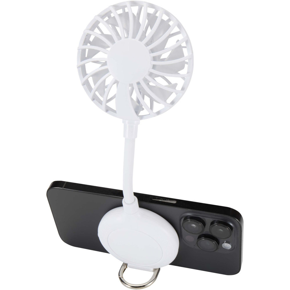 Logotrade werbemittel das Foto: Ventio Magnetischer, tragbarer Ventilator aus recyceltem Kunststoff