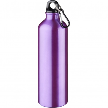 Logo trade promotional item photo of: Oregon 770 ml aluminium water bottle with carabiner