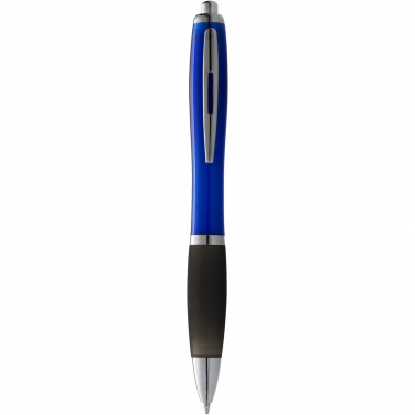 Logo trade advertising products picture of: Nash ballpoint pen coloured barrel and black grip