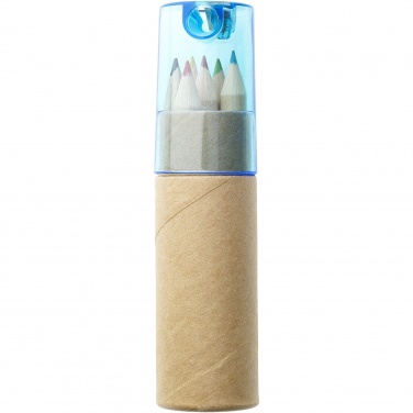 Logo trade promotional merchandise picture of: Kram 6-piece coloured pencil set