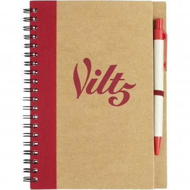 Logo trade advertising product photo of: Priestly recycled notebook with pen