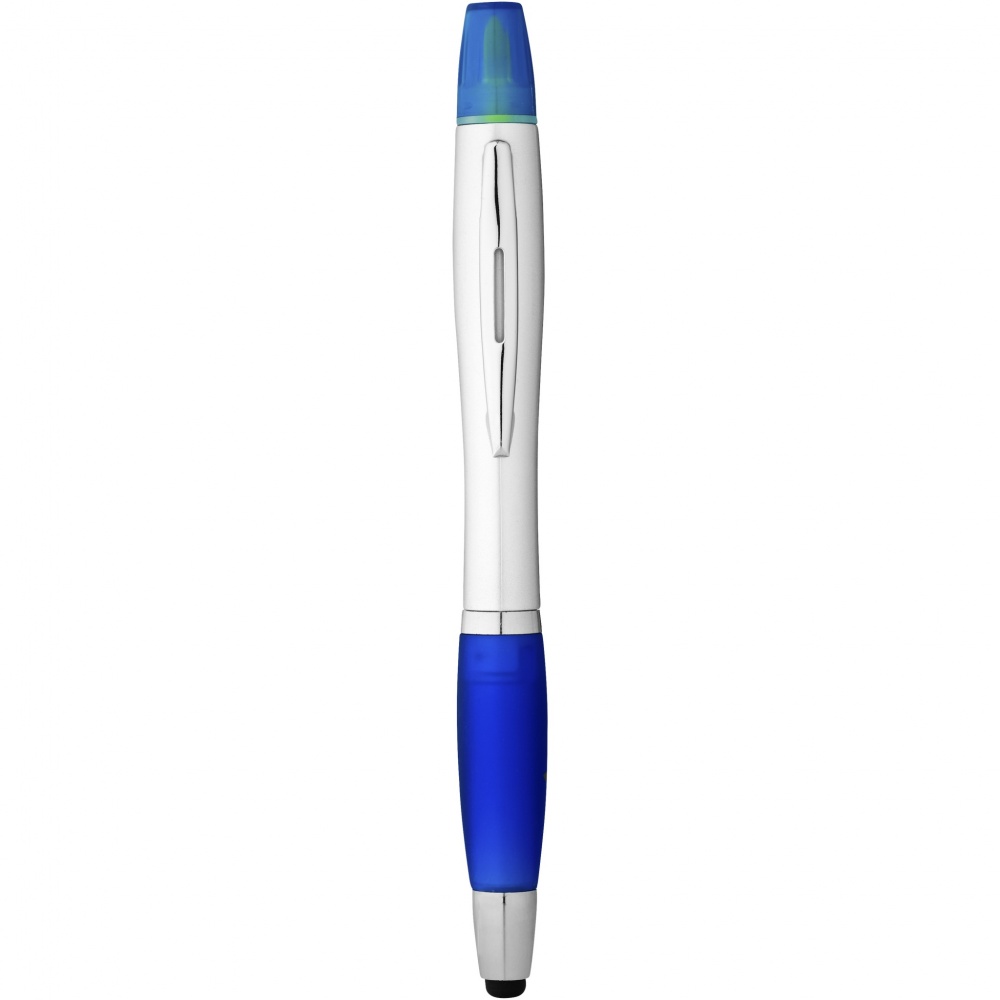 Logo trade promotional giveaways image of: Nash stylus ballpoint pen and highlighter
