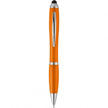 Logotrade advertising product image of: Nash stylus ballpoint pen with coloured grip