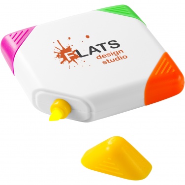 Logotrade promotional merchandise picture of: Trafalgar square-shaped 4-colour highlighter
