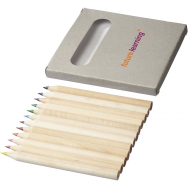 Logo trade promotional merchandise picture of: Tallin 12-piece coloured pencil set