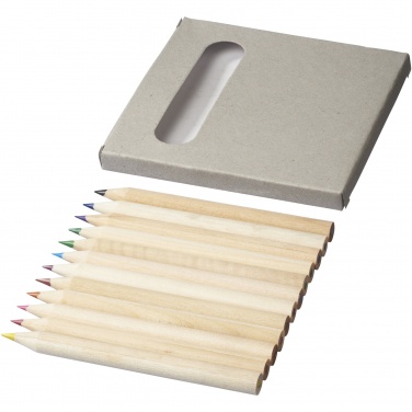 Logotrade promotional giveaway image of: Tallin 12-piece coloured pencil set