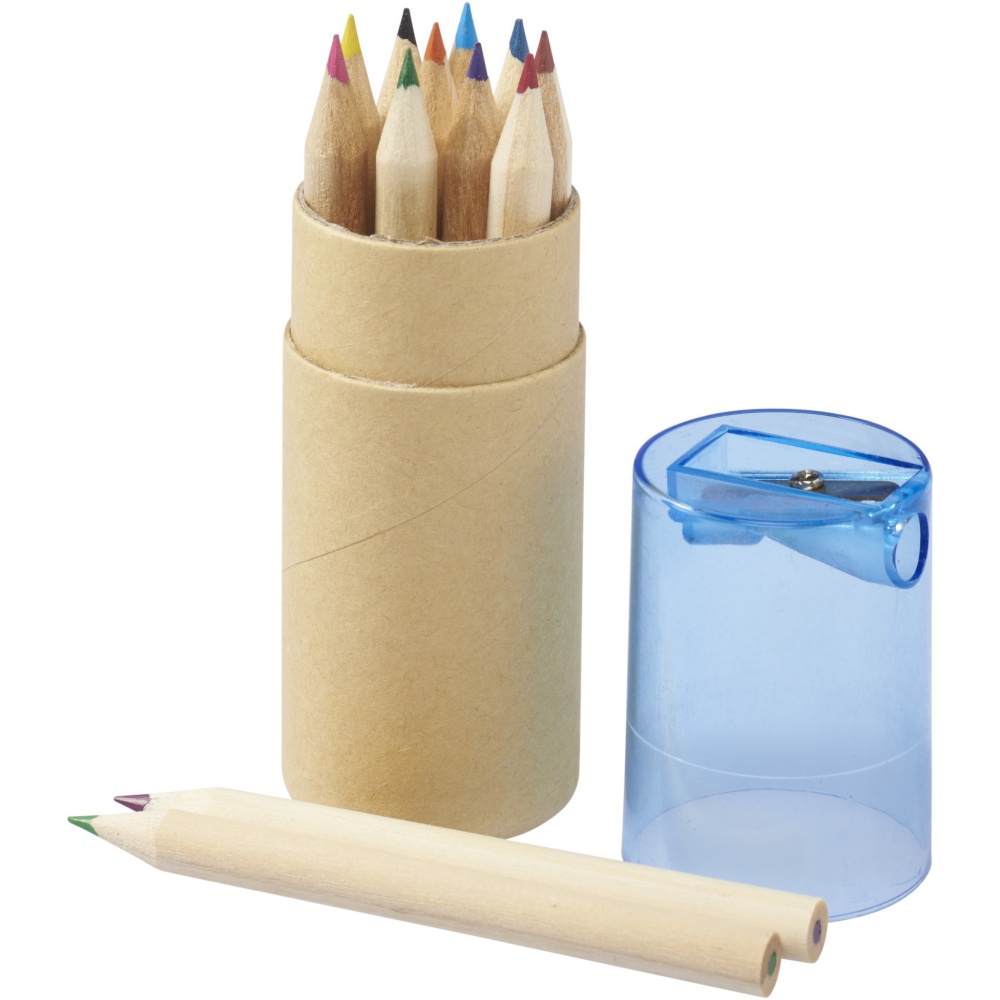 Logotrade promotional giveaways photo of: Hef 12-piece coloured pencil set with sharpener