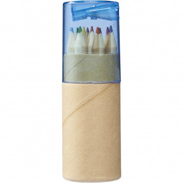 Logotrade promotional products photo of: Hef 12-piece coloured pencil set with sharpener