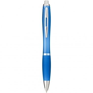 Logo trade promotional items picture of: Nash ballpoint pen coloured barrel and grip