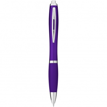 Logo trade promotional giveaways picture of: Nash ballpoint pen coloured barrel and grip