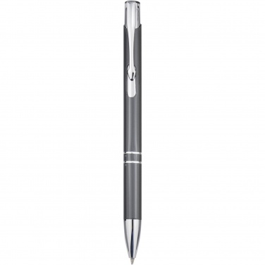 Logotrade promotional item image of: Moneta aluminium click ballpoint pen (blue ink)