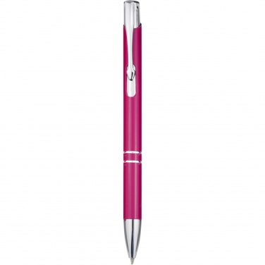 Logo trade advertising product photo of: Moneta aluminium click ballpoint pen (blue ink)