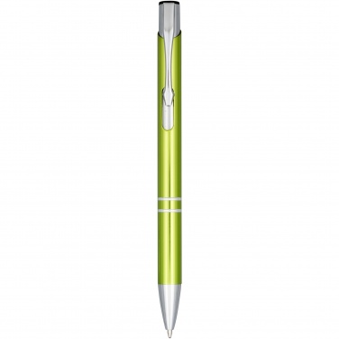Logo trade corporate gifts image of: Moneta anodized aluminium click ballpoint pen