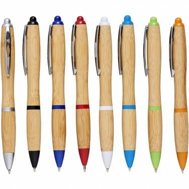 Logotrade business gift image of: Nash bamboo ballpoint pen