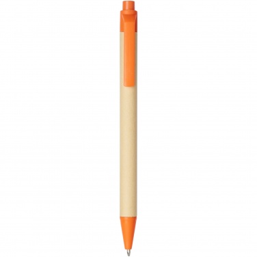 Logotrade business gift image of: Berk recycled carton and corn plastic ballpoint pen