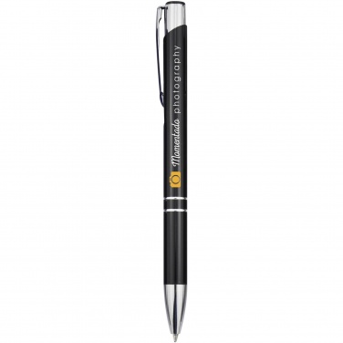Logotrade promotional gifts photo of: Moneta aluminium click ballpoint pen (black ink)