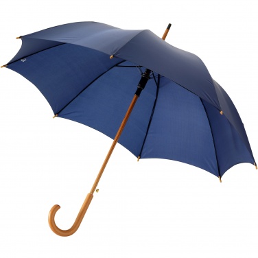 Logo trade promotional gift photo of: Kyle 23" auto open umbrella wooden shaft and handle