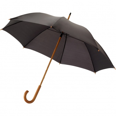 Logo trade promotional gift photo of: Jova 23" umbrella with wooden shaft and handle