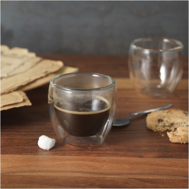 Logotrade advertising products photo of: Boda 2-piece glass espresso cup set