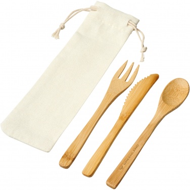 Logo trade promotional gifts image of: Celuk bamboo cutlery set